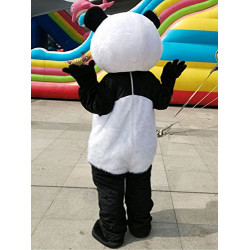 Fantasia Panda Mascote Adulto Elite