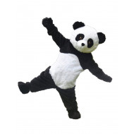 Fantasia Panda Mascote Adulto Elite Profissional