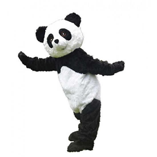 Fantasia Panda Mascote Adulto Elite Profissional