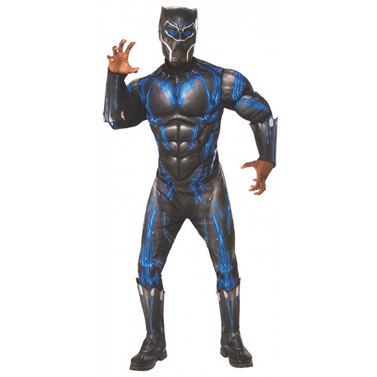 Fantasia Pantera Negra Guerra Infinita Adulto Luxo Azul