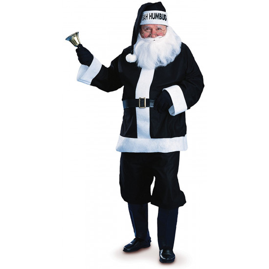 Fantasia Papai Noel Bah Humbug Preta
