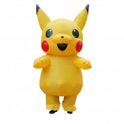Fantasia Pikachu Pokemon Inflável Adulto Luxo   