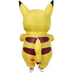 Fantasia Pikachu Pokemon Inflável Adulto Luxo   