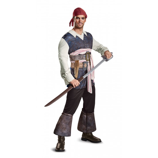 Fantasia Piratas do Caribe Jack Sparrow Clássica Fantasia Piratas do Caribe Jack Sparrow Clássica