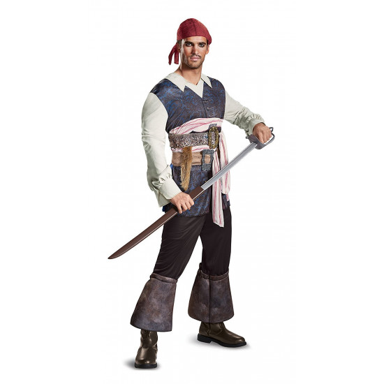 Fantasia Piratas do Caribe Jack Sparrow Clássica Fantasia Piratas do Caribe Jack Sparrow Clássica