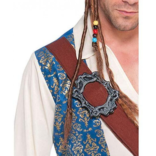 Fantasia Piratas do Caribe Jack Sparrow Clássica Adulto Fantasia Piratas do Caribe Jack Sparrow Clássica Adulto