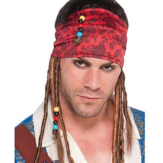 Fantasia Piratas do Caribe Jack Sparrow Clássica Adulto