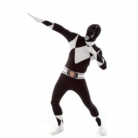 Fantasia Power Rangers Preto Luxo Fantasia Power Rangers Preto Luxo