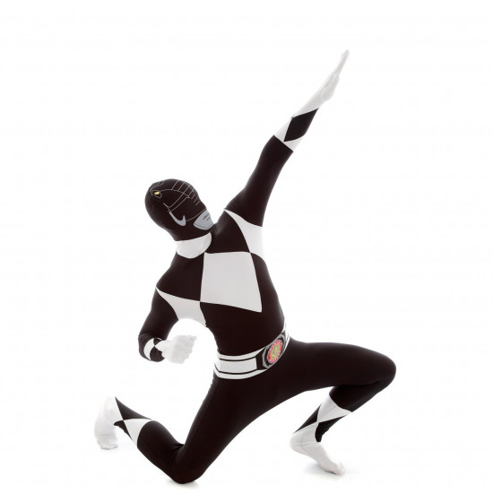 Fantasia Power Rangers Preto Luxo Fantasia Power Rangers Preto Luxo