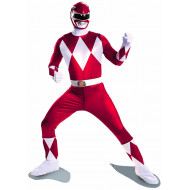 Fantasia Power Rangers vermelho Clássico