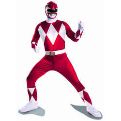 Fantasia Power Rangers vermelho Clássico