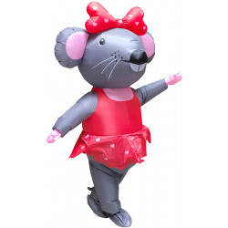 Fantasia Ratinha de Páscoa Inflável Adulto