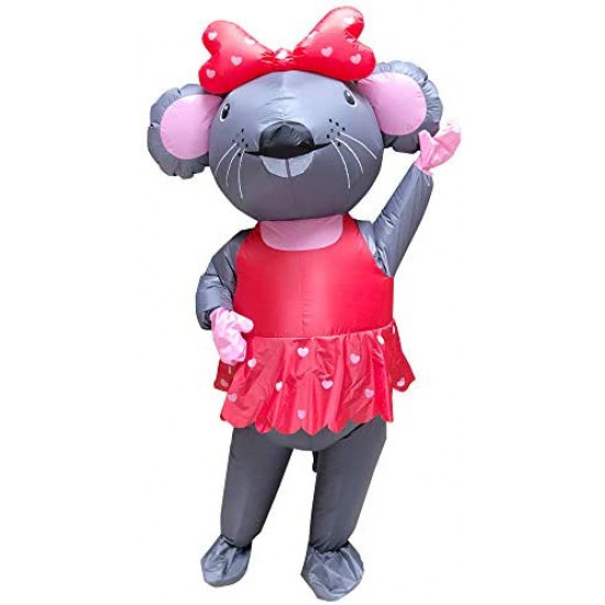 Fantasia Ratinha de Páscoa Inflável Adulto Fantasia Ratinha de Páscoa Inflável Adulto