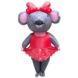 Fantasia Ratinha de Páscoa Inflável Adulto