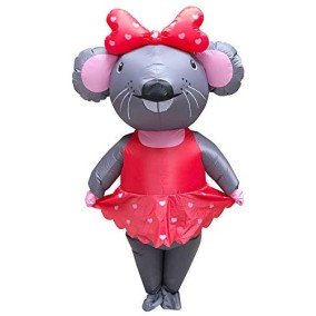 Fantasia Ratinha de Páscoa Inflável Adulto Fantasia Ratinha de Páscoa Inflável Adulto