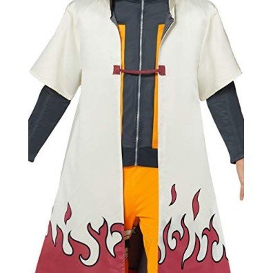 Fantasia Roupão Naruto Hokage Anime Uzumaki Luxo Adulto Fantasia Roupão Naruto Hokage Anime Uzumaki Luxo Adulto