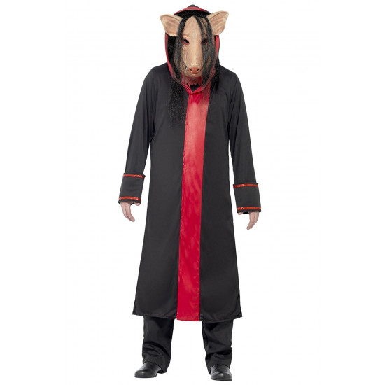 Fantasia Saw Pig de Jogos Mortais Adulto Luxo Fantasia Saw Pig de Jogos Mortais Adulto Luxo