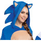 Fantasia Sonic the Hedgehog Luxo Macacão Clássico Adulto Fantasia Sonic the Hedgehog Luxo Macacão Clássico Adulto