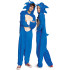 Fantasia Sonic the Hedgehog Luxo Macacão Clássico Adulto