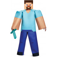 Fantasia Steve Minecraft Luxo Adulto