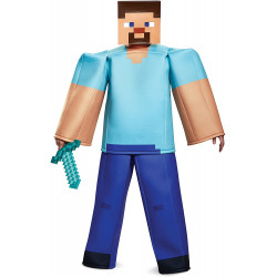 Fantasia Steve Minecraft Luxo Adulto