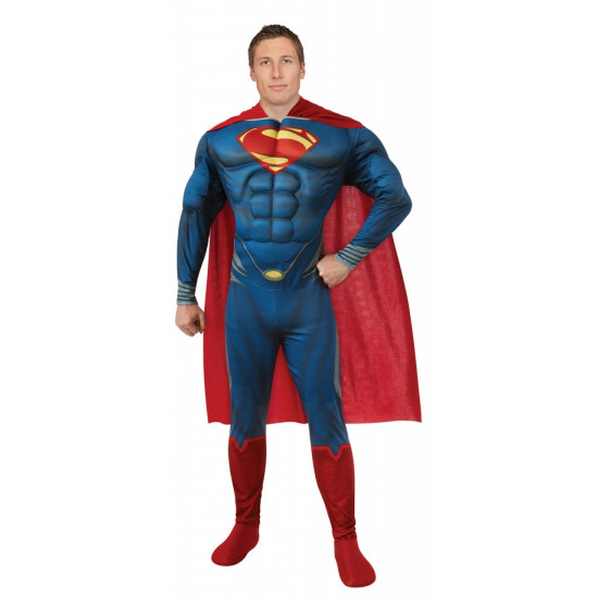 Fantasia Super Homem Adulto Homem de Aço Fantasia Super Homem Adulto Homem de Aço