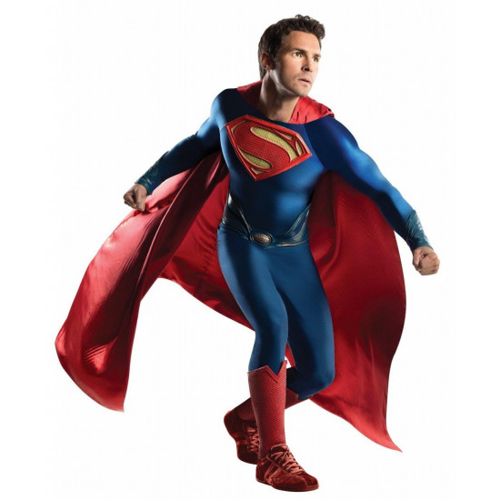 Fantasia Super Homem adulto Homem de Aço Elite Fantasia Super Homem adulto Homem de Aço Elite