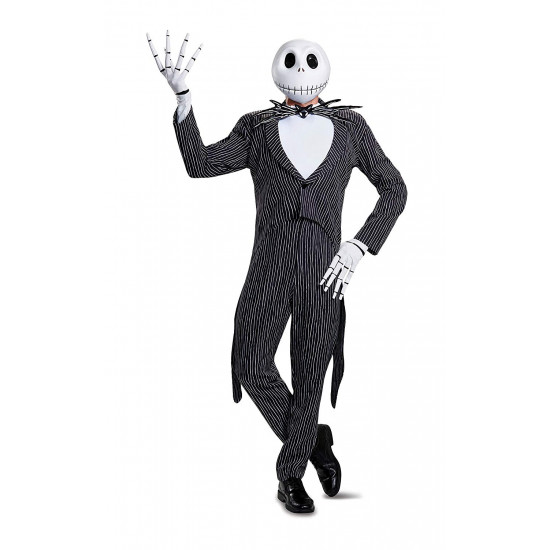Fantasia The Nightmare Before Christmas Jack Skellington Adulto Luxo Fantasia The Nightmare Before Christmas Jack Skellington Adulto Luxo