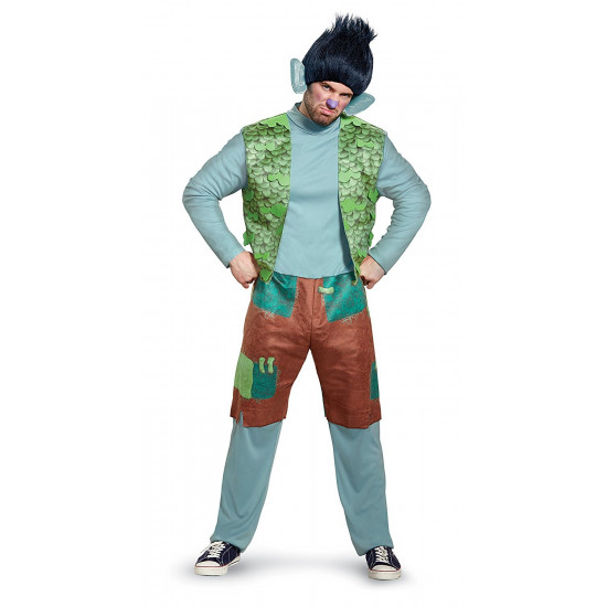 Fantasia Tronco Branch Trolls Adulto Luxo