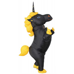 Fantasia Unicórnio Inflável Adulto Preto