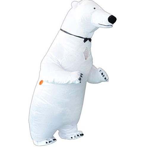 Fantasia Urso Polar Inflável Adulto Luxo Fantasia Urso Polar Inflável Adulto Luxo
