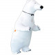 Fantasia Urso Polar Inflável Adulto Luxo Fantasia Urso Polar Inflável Adulto Luxo