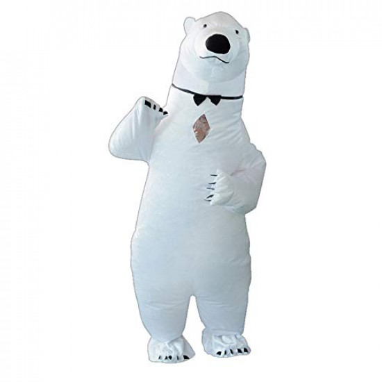 Fantasia Urso Polar Inflável Adulto Luxo Fantasia Urso Polar Inflável Adulto Luxo