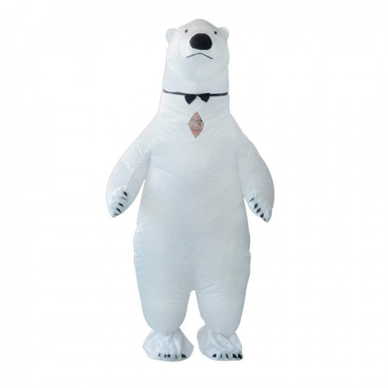 Fantasia Urso Polar Inflável Adulto Luxo Fantasia Urso Polar Inflável Adulto Luxo