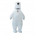 Fantasia Urso Polar Inflável Adulto Luxo   