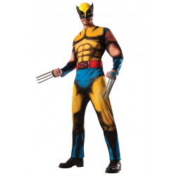 Fantasia X Men Wolverine Adulto Luxo com Músculo