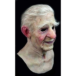 Máscara de Silicone Realista Velho Boris Luxo