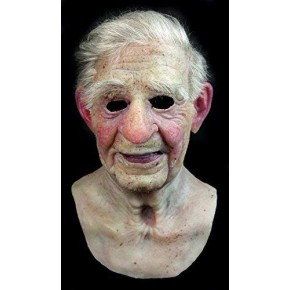 Máscara de Silicone Realista Velho Boris Luxo
