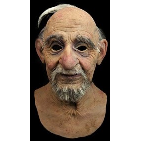 Máscara de Silicone Realista Velho Senhor Luxo