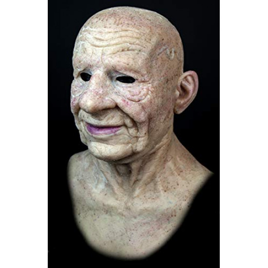 Máscara de Silicone Realista Velho Tio Marvi Luxo