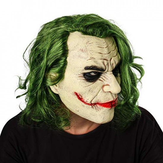 Máscara do Coringa Adulto Batman Cavaleiro das Trevas Total Máscara do Coringa Adulto Batman Cavaleiro das Trevas Total