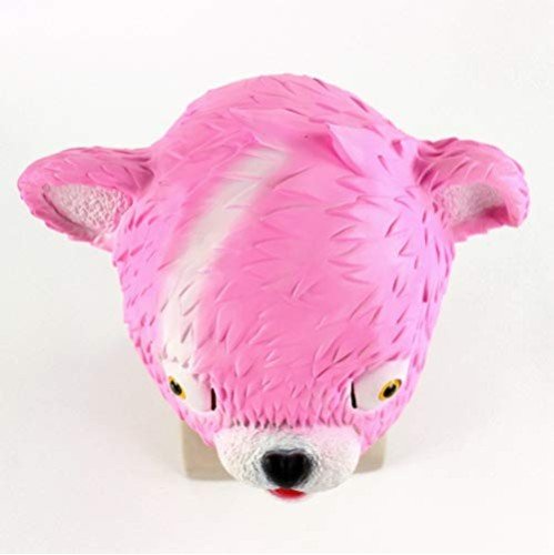 Máscara Fortnite Urso Rosa Adulto Clássica Máscara Fortnite Urso Rosa Adulto Clássica