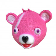 Máscara Fortnite Urso Rosa Adulto Luxo