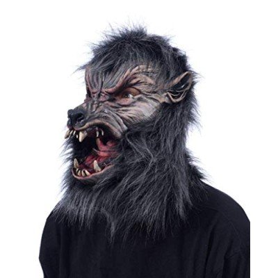 Máscara Lobo Lobisomem Adulto Luxo Preta Máscara Lobo Lobisomem Adulto Luxo Preta