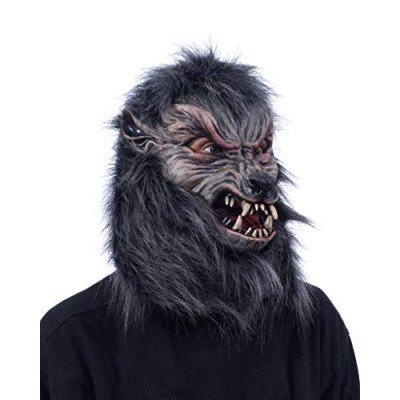 Máscara Lobo Lobisomem Adulto Luxo Preta Máscara Lobo Lobisomem Adulto Luxo Preta