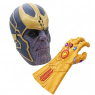 Máscara Luva Thanos Guerra Infinita Adulto Luxo
