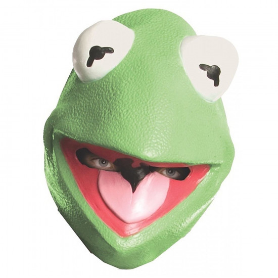 Máscara Muppets Vila Sésamo Caco Kermit Adulto