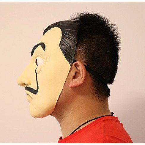 Máscara Salvador Dalí La Casa De Papel Látex Máscara Salvador Dalí La Casa De Papel Látex