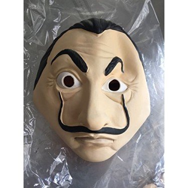 Máscara Salvador Dalí La Casa De Papel Látex Máscara Salvador Dalí La Casa De Papel Látex