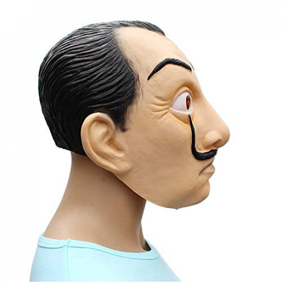 Máscara Salvador Dalí La Casa De Papel Látex Luxo
